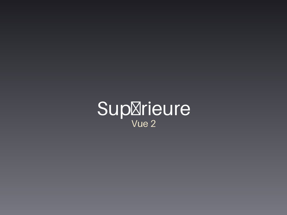 Supérieure — vue 2